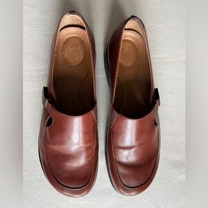 Dansko Women’s Darci Loafer in Brown Leather Side Buckle Sz 40 (9-9.5)